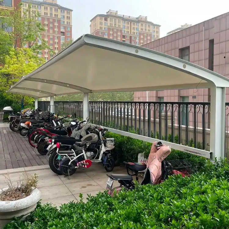 胶州市膜结构电动车棚